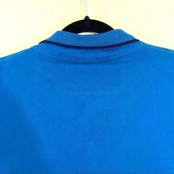 Ay Guey Blue Skull Aztec Short Sleeve Polo Shirt - Picture 11 of 13